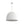 Chandelierias - Modern 1 - Light Wax Gourd Shape Half - Dome Metal Pendant - Pendant - White - 