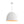 Chandelierias - Modern 1 - Light Wax Gourd Shape Half - Dome Metal Pendant - Pendant - White - 