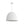 Chandelierias - Modern 1 - Light Wax Gourd Shape Half - Dome Metal Pendant - Pendant - White - 