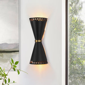 Chandelierias - Modern 2 - Light Dual Cone Hollow - out Wall Sconce - Wall Light - 1 - Pack - 