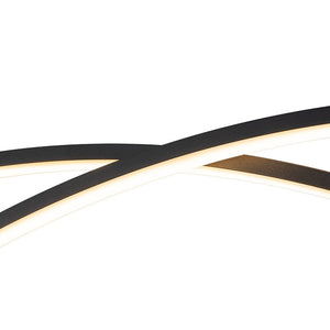 Chandelierias - Modern 2 - Light Minimalist Arc Dimmable LED Pendant - Pendant - Matte Black - 