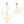 Chandelierias-Modern 3-Light Milky White Daisy Glass Chandelier-Chandeliers-Brass-Glossy Ivory