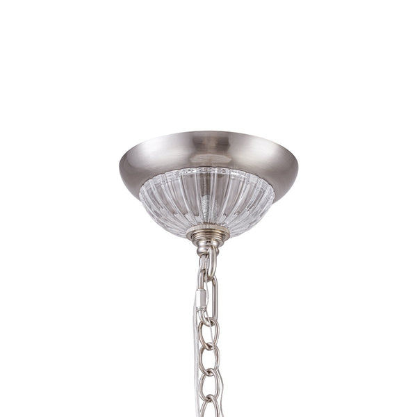 Chandelierias-Modern 3-Light Milky White Daisy Glass Chandelier-Chandeliers-Brass-Glossy Ivory