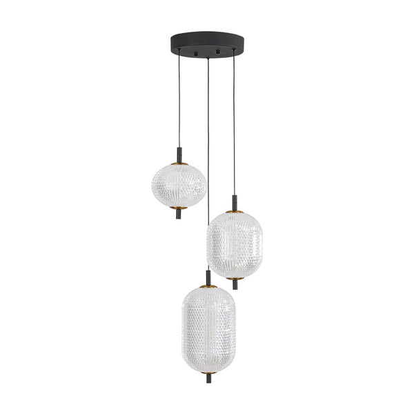 Chandelierias - Modern 3 - Light Rhombic Grid Acrylic Cluster Dimmable LED Chandelier - Chandelier - 3 - Light - 