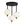 Chandelierias - Modern 3 - Light Rhombic Grid Acrylic Cluster Dimmable LED Semi - flush Mount - Semi Flush - Matte Black - 