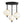 Chandelierias - Modern 3 - Light Rhombic Grid Acrylic Cluster Dimmable LED Semi - flush Mount - Semi Flush - Matte Black - 