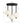 Chandelierias - Modern 3 - Light Rhombic Grid Acrylic Cluster Dimmable LED Semi - flush Mount - Semi Flush - Matte Black - 
