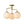 Chandelierias - Modern 3 - Light Staggered Arm Opal Glass Semi - Flush Mount - Semi Flush - Brass - 