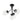 Chandelierias - Modern 4 - Light Clear Glass Globe Sputnik Semi - flush Mount - Semi Flush - Black - 