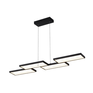 Chandelierias - Modern 4 - Light Square Frame Kitchen Island Dimmable LED Pendant - Pendant - 4 - Light - 