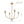 Chandelierias - Modern 4 - Light Staggered Arm Clear Bell Glass Chandelier - Chandelier - Brass - 