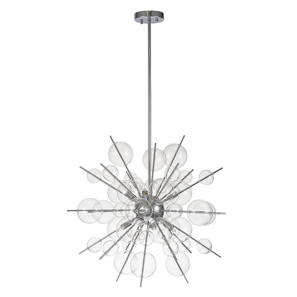 Chandelierias - Modern 6 - Light Bubble String Sputnik Chandelier - Chandelier - Chrome - 