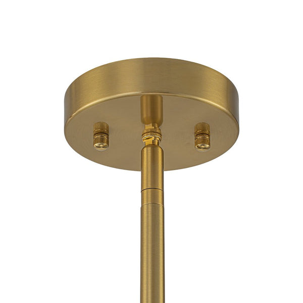 Chandelierias - Modern 6 - Light Cloud Glass Drum Pendant Chandelier - Chandeliers - 6 Bulbs - Gold