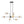 Chandelierias - Modern 8 - Light Linear Seeded Glass Globe Chandelier - Chandelier - Black & Brass - 