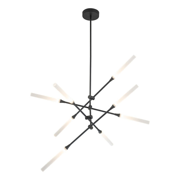 Chandelierias-Modern 8-Light Sputnik Dimmable LED Mobile Chandelier-Chandeliers-Black-