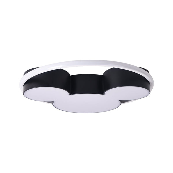 Chandelierias-Modern Black Mickey Mouse Dimmable LED Flush Mount-Flush Mount-20.5 in-