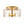 Chandelierias - Modern Brass 3 - Light Rippled Glass Drum Semi - flush Mount - Semi Flush - Brass - 
