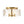 Chandelierias - Modern Brass 3 - Light Rippled Glass Drum Semi - flush Mount - Semi Flush - Brass - 