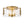 Chandelierias - Modern Brass 3 - Light Rippled Glass Drum Semi - flush Mount - Semi Flush - Brass - 