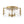 Chandelierias - Modern Brass 3 - Light Rippled Glass Drum Semi - flush Mount - Semi Flush - Brass - 