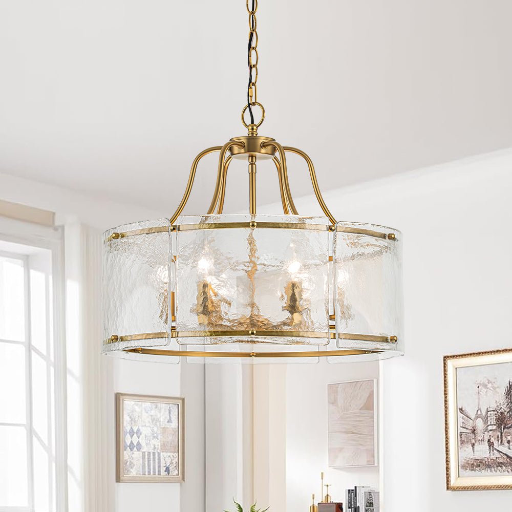 Chandelierias Glam Brass 6-Light Ripp...