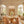 Chandelierias - Modern Brass 6 - Light Rippled Glass Drum Pendant - Pendant - Brass & Clear Glass - 