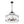 Chandelierias - Modern Brass 6 - Light Rippled Glass Drum Pendant - Pendant - Oil - rubbed Bronze - 
