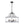 Chandelierias - Modern Brass 6 - Light Rippled Glass Drum Pendant - Pendant - Oil - rubbed Bronze - 