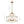 Chandelierias - Modern Brass 6 - Light Rippled Glass Drum Pendant - Pendant - Oil - rubbed Bronze - 