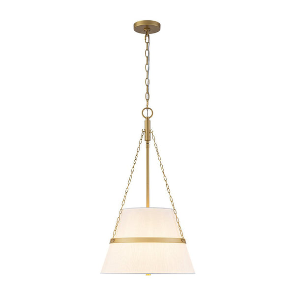 Chandelierias - Modern Casual 4 - Light Conical Linen Shade Pendant - Pendant - Black - 