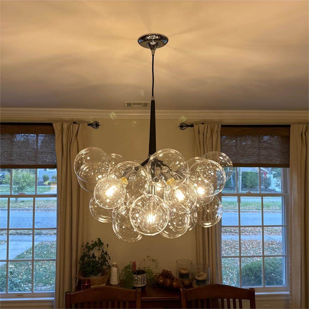 Bubble Chandeliers | Chandelieria, Linear Chandelier, Globe Pendant ...