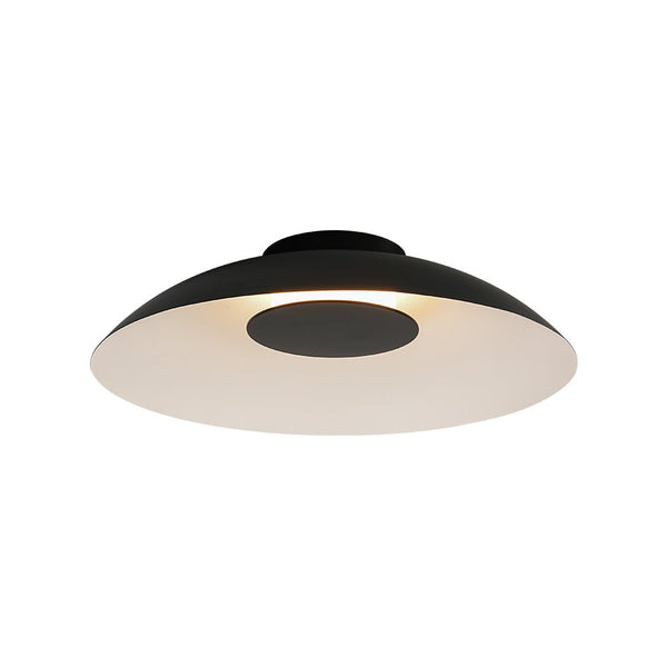 Chandelierias - Modern Dimmable LED Saucer Semi - Flush Mount - Semi Flush - White - 