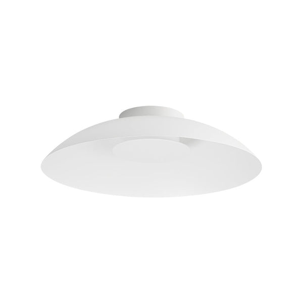 Chandelierias - Modern Dimmable LED Saucer Semi - Flush Mount - Semi Flush - White - 