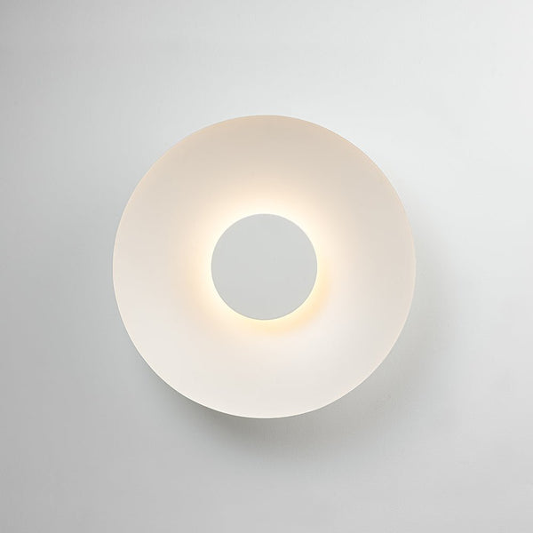 Chandelierias - Modern Dimmable LED Saucer Semi - Flush Mount - Semi Flush - White - 