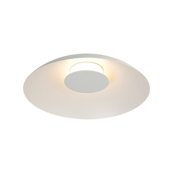 Chandelierias - Modern Dimmable LED Saucer Semi - Flush Mount - Semi Flush - White - 