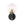 Chandelierias - Modern Farmhouse 1 - Light Clear Glass Globe Armed Wall Sconce - Wall Light - Brass & Black - 