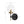 Chandelierias - Modern Farmhouse 1 - Light Clear Glass Globe Armed Wall Sconce - Wall Light - Brass & Black - 