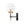Chandelierias - Modern Farmhouse 1 - Light Clear Glass Globe Armed Wall Sconce - Wall Light - Brass & Black - 