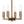Chandelierias-Modern Farmhouse 4-Light Wrought Iron Geometric Cage Pendant-Pendants-13.0 in-