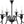 Chandelierias-Modern Farmhouse 6-Light Swooping Arm Candle Style Chandelier-Chandeliers-6 Bulbs-Matte Black