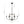 Chandelierias - Modern Farmhouse 9 - Light Candlestick Tiered Chandelier - Pendant - Matte Black - 