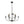 Chandelierias - Modern Farmhouse 9 - Light Candlestick Tiered Chandelier - Pendant - Matte Black - 