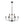 Chandelierias - Modern Farmhouse 9 - Light Candlestick Tiered Chandelier - Pendant - Matte Black - 