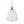 Chandelierias - Modern Farmhouse Bullet 1 - Light Metal Dome Pendant - Pendants - White - 