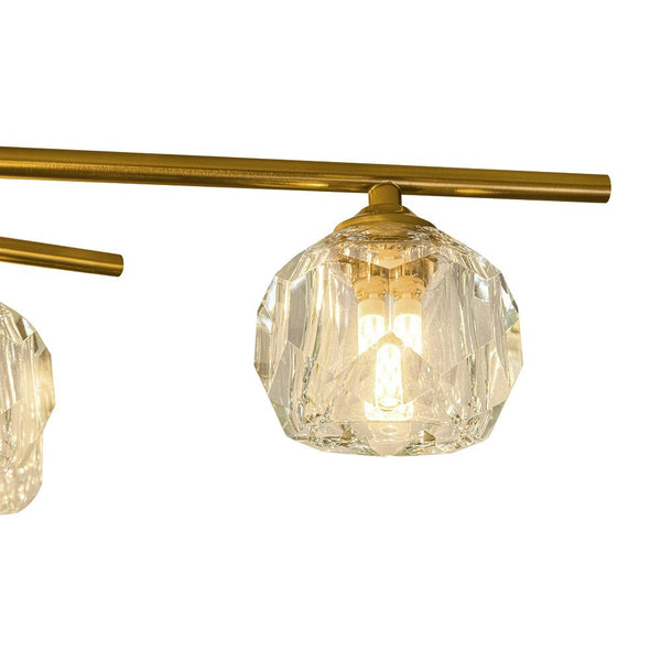 Chandelierias-Modern Glam 12-Light Blooming Firework Faceted Crystal Satellite Semi-Flush Mount-Semi Flush-37.4 in.-