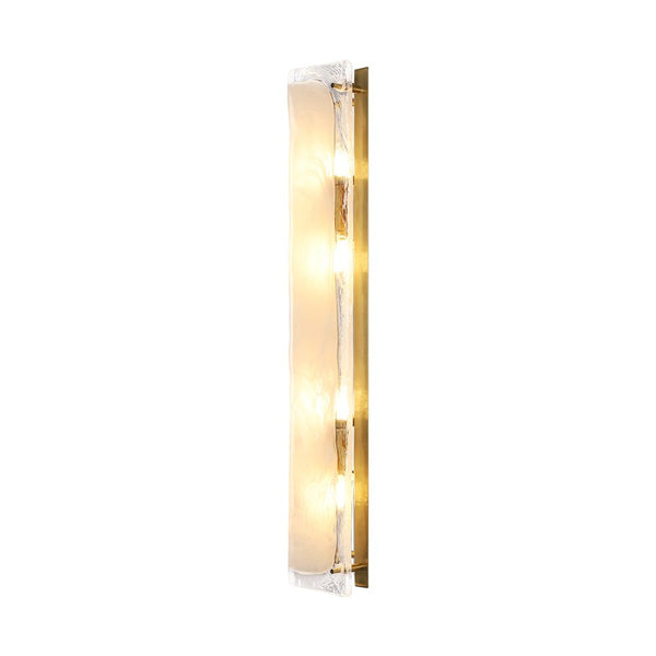 Chandelierias - Modern Handmade Cloud Glass Linear Vanity Light - Wall Light - 13.4in - 
