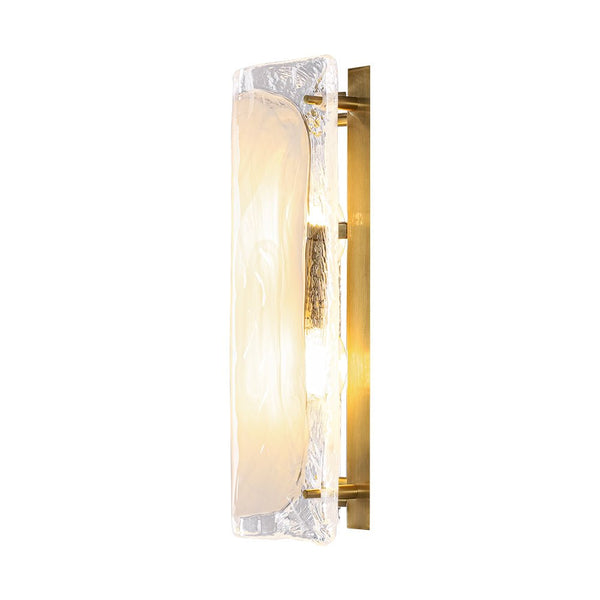 Chandelierias - Modern Handmade Cloud Glass Linear Vanity Light - Wall Light - 13.4in - 