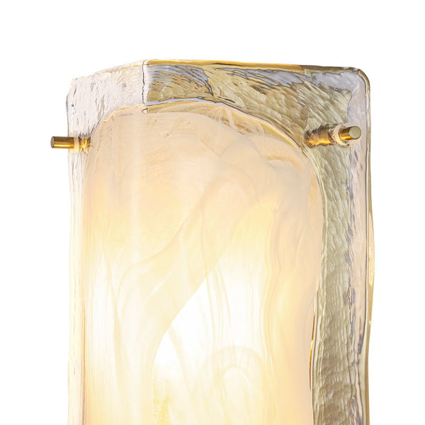 Chandelierias - Modern Handmade Cloud Glass Linear Vanity Light - Wall Light - 13.4in - 