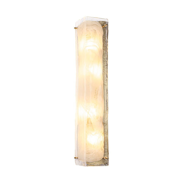 Chandelierias - Modern Handmade Cloud Glass Linear Vanity Light - Wall Light - 13.4in - 