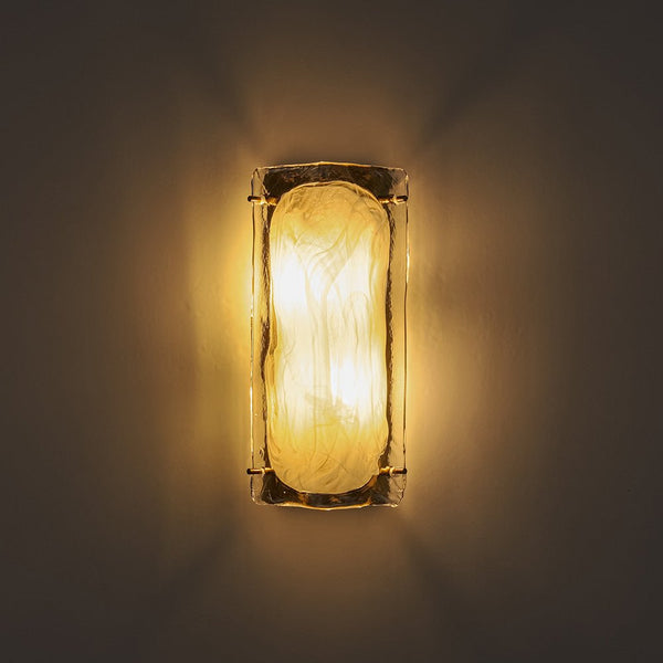 Chandelierias - Modern Handmade Cloud Glass Linear Vanity Light - Wall Light - 13.4in - 